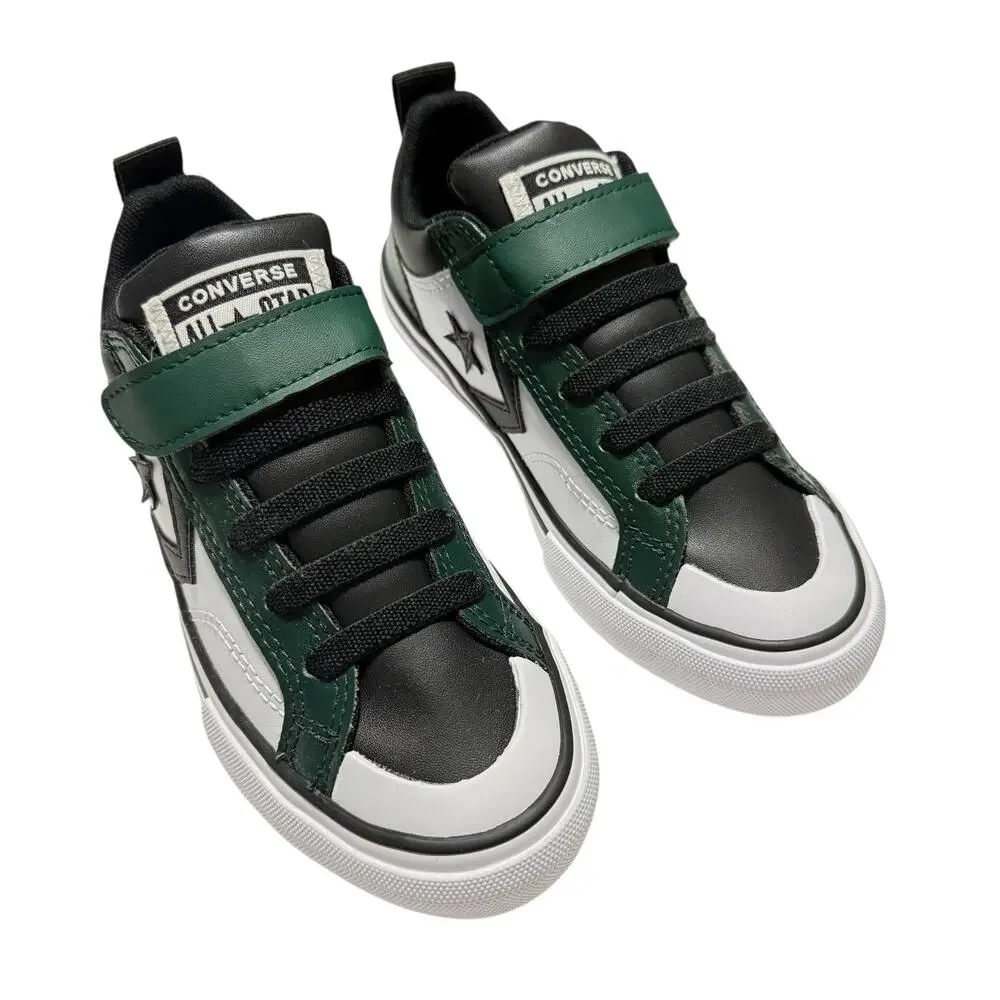 Converse Pro Blaze Low Top Shoe Green and Black/White Kids Size /13
